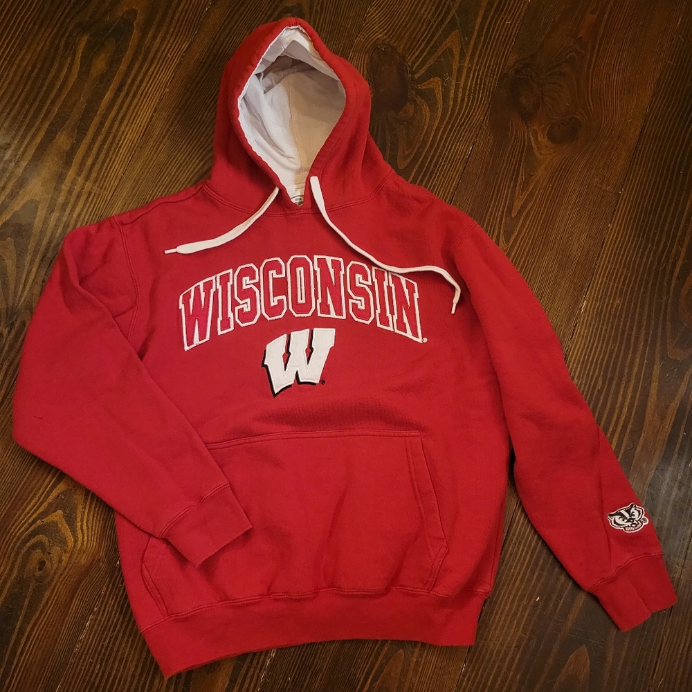 Embroidered Wisconsin Badger Hoodie